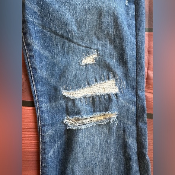 Madewell Cali-Demi Boot Jeans 26 High Rise Distressed 
 Raw Hems Button fly - Picture 10 of 11